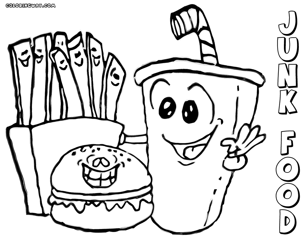 1000x787 Junk Food Coloring Pages Coloring Pages To Download And Print