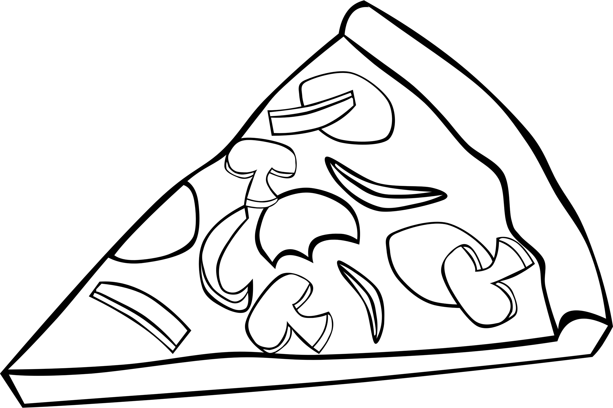 2400x1596 Pizza Clipart Fast Food