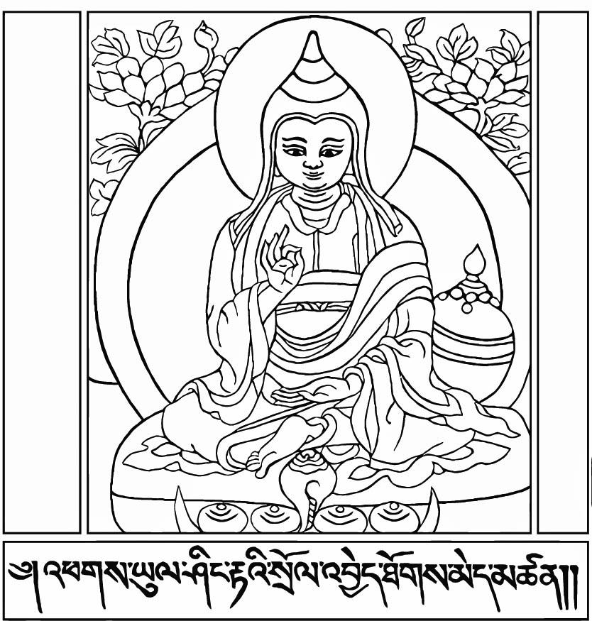 834x875 Buddhist Coloring Pages 554209