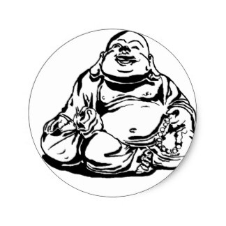 324x324 Happy Buddha Stickers Zazzle