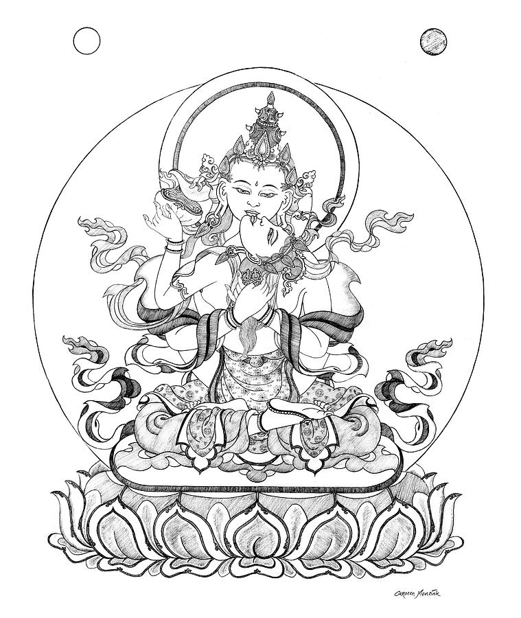 759x900 Buddha Drawings Fine Art America
