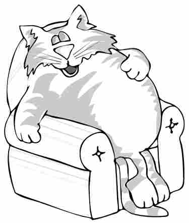 375x442 Fat Cat Drawing And Sketching Cat
