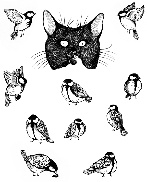600x743 Fat Cat Wants Fat Birds On Behance