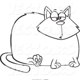 268x268 Cat Clipart Black And White
