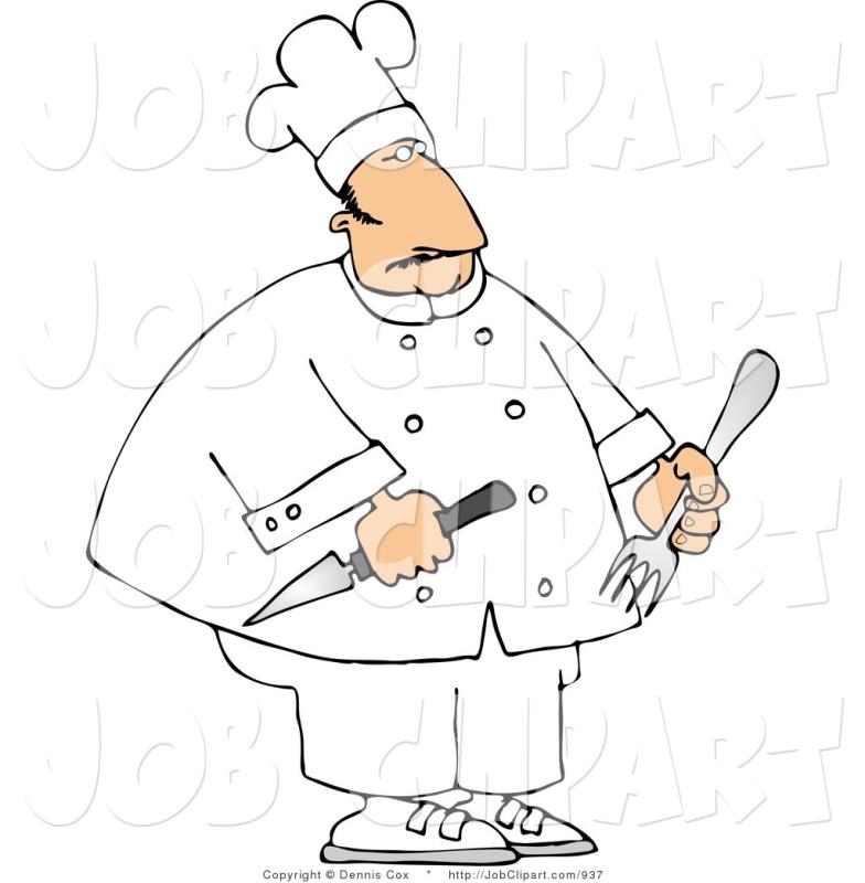 784x800 Fat Chef Clipart