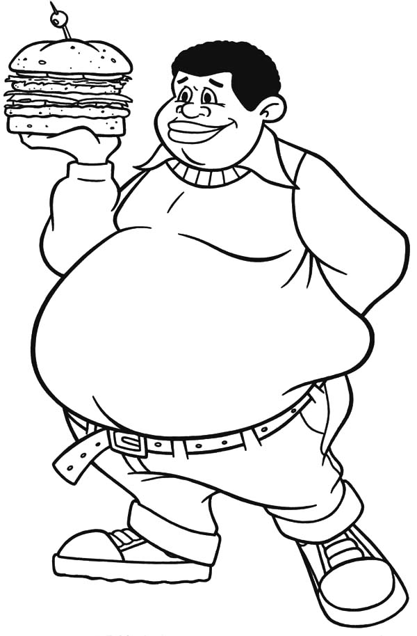 600x914 Fat Coloring Pages