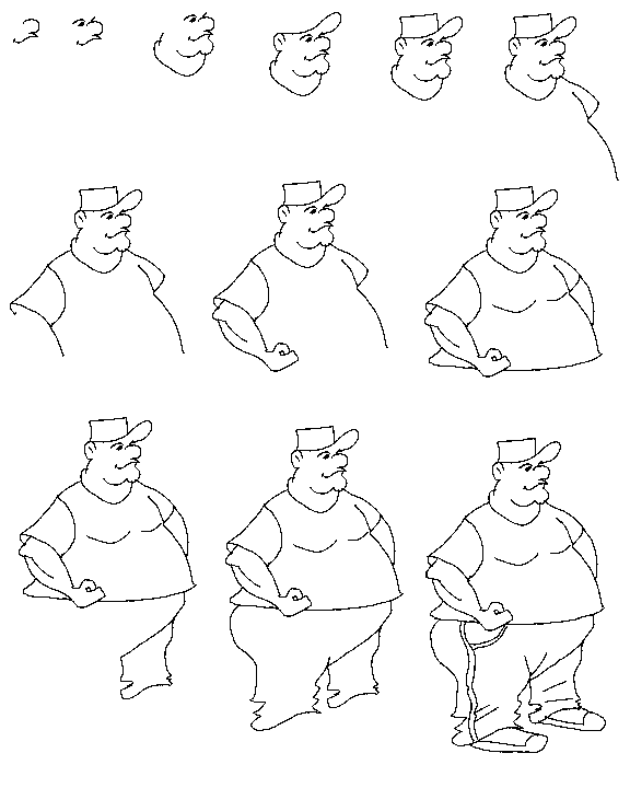 576x720 Fat Guy Dibujos Fat And Cartoon