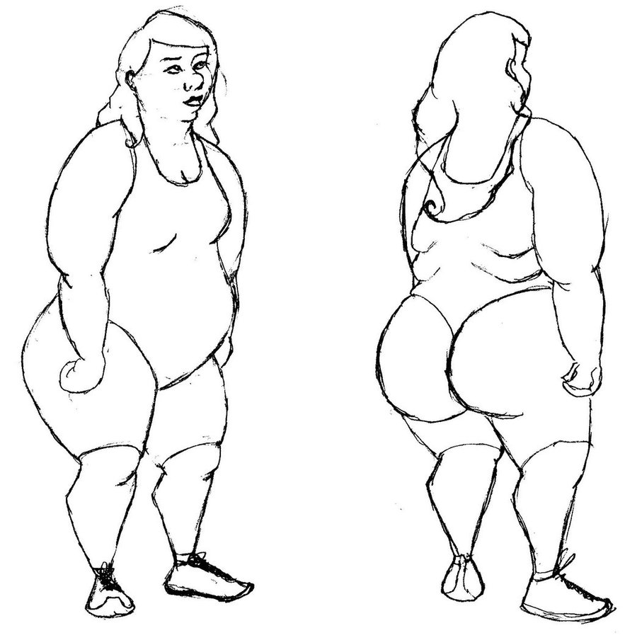 883x904 Body Types Fat Woman By Miss Deadly Kate