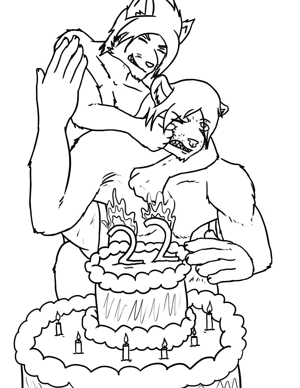 969x1254 Fat Lion And Obnoxious Fox By Titanleon