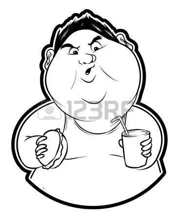 369x450 Lazy Fat Man Royalty Free Cliparts, Vectors, And Stock