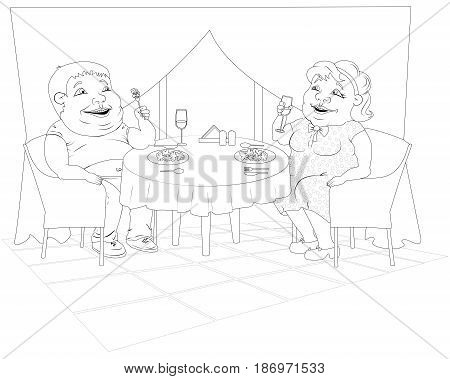 450x379 Fat Woman Polka Dot Dress Fat Man Vector Amp Photo Bigstock