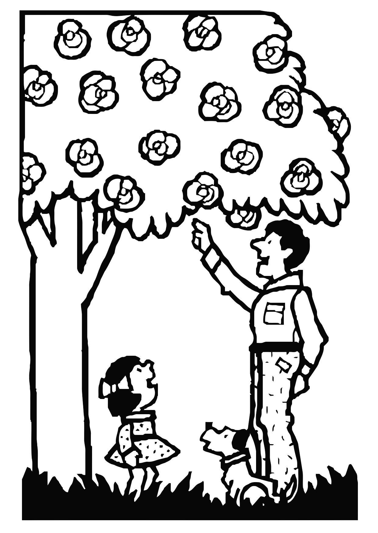 1240x1750 Coloring Page Father And Daughter