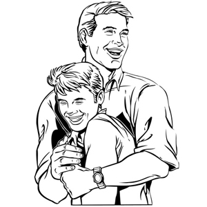 300x300 Free Unique And Printable Father's Day Coloring Pages For Kids