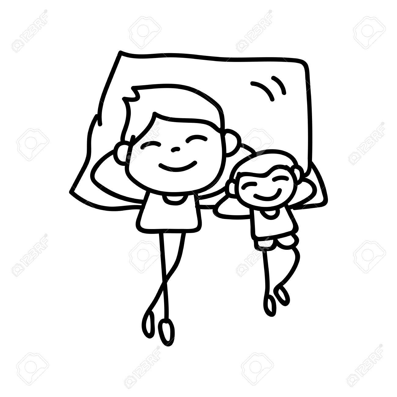 1299x1300 Hand Drawing Cartoon Concept Happy Fathers Day. Vector