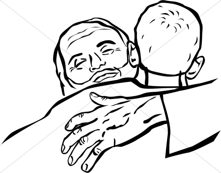 776x607 The Father Embraces The Prodigal Son Clipart New Testament Clipart