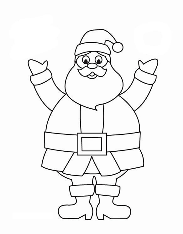 584x745 Coloring Page Father Christmas