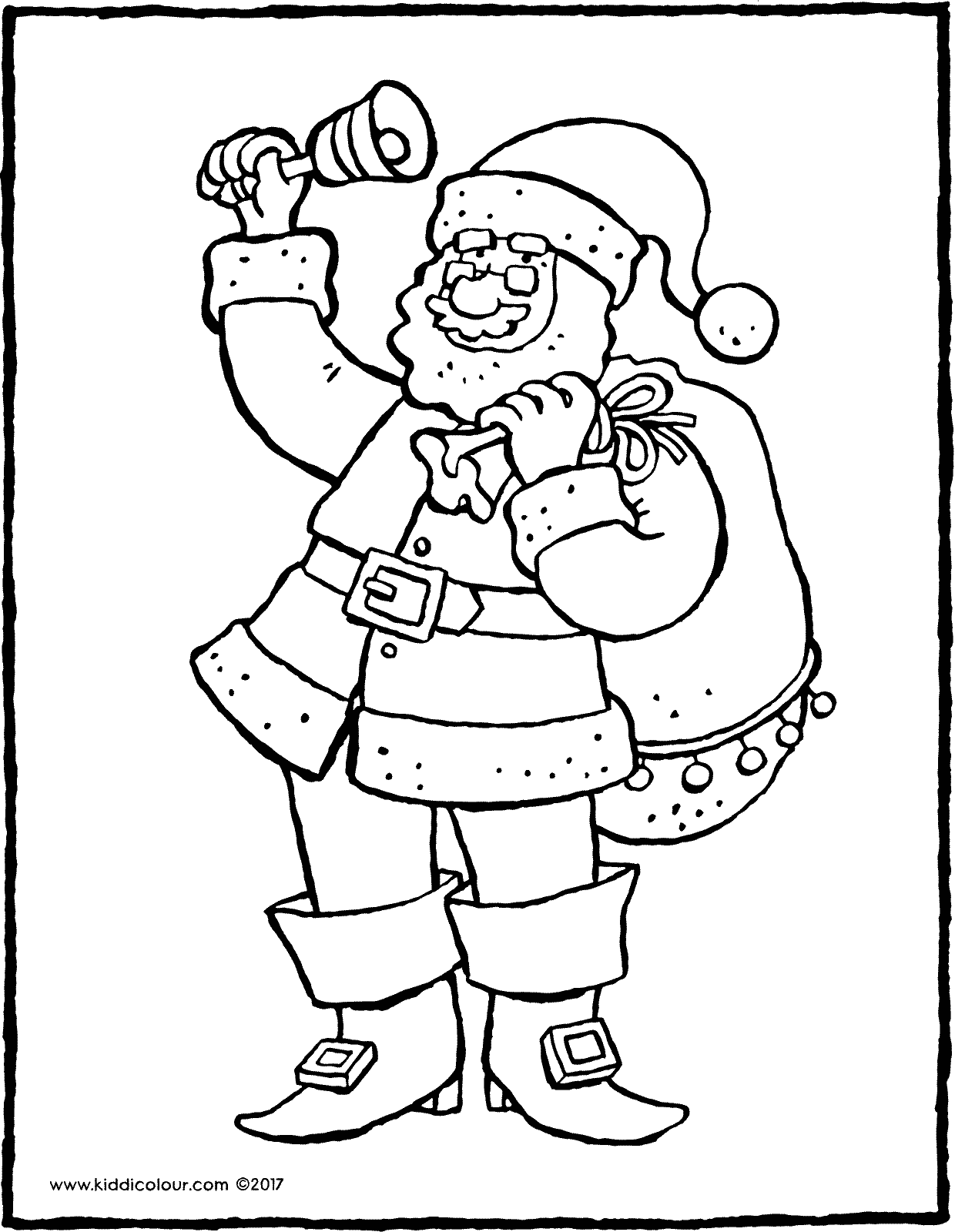 1240x1600 Father Christmas With Bell
