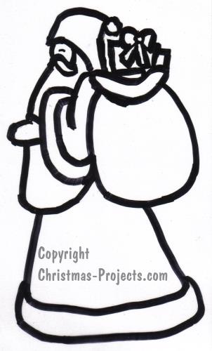 302x500 Free Christmas Craft Template