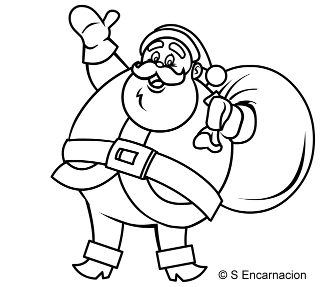 640x575 How Do Yo Draw A Santa Claus Cartoon Santa And Tutorials