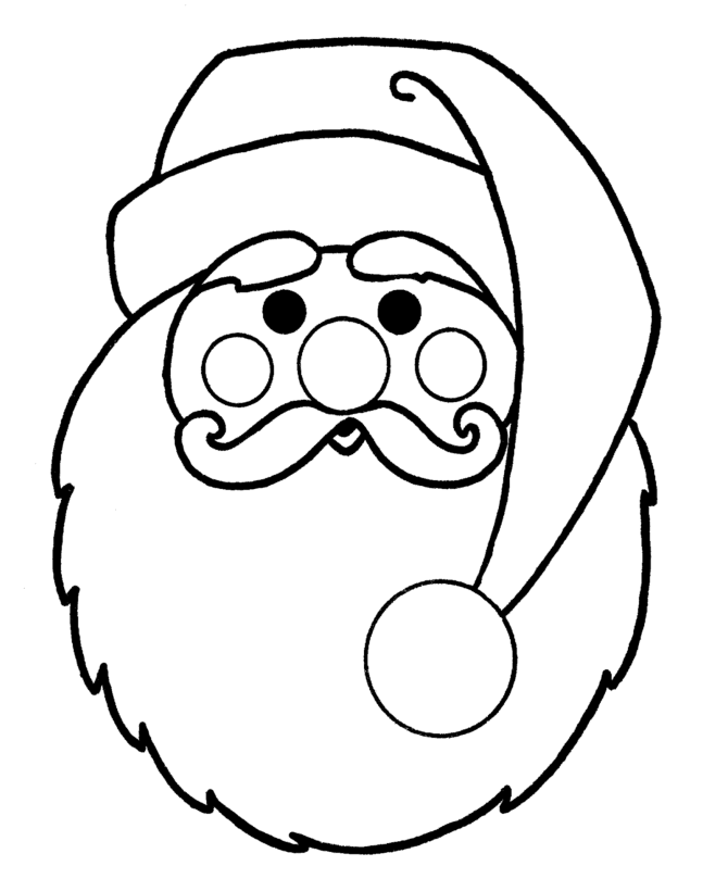 670x820 Santa Clause Smiles Free Coloring Page Christmas, Holidays