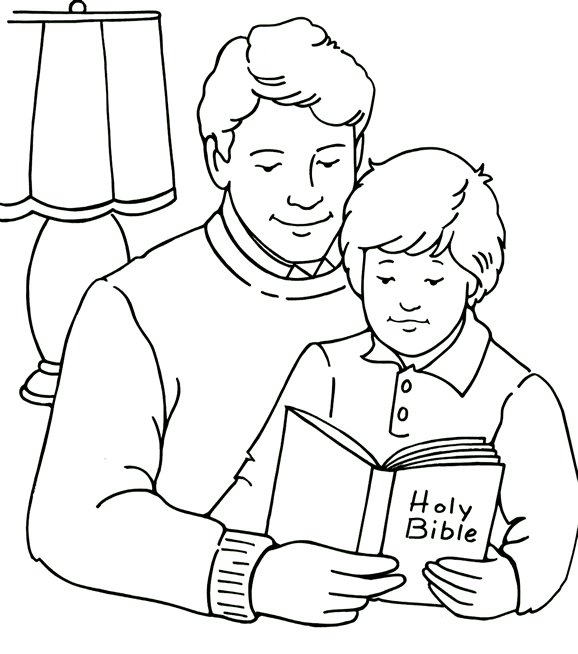 578x654 Father's Day Coloring Page