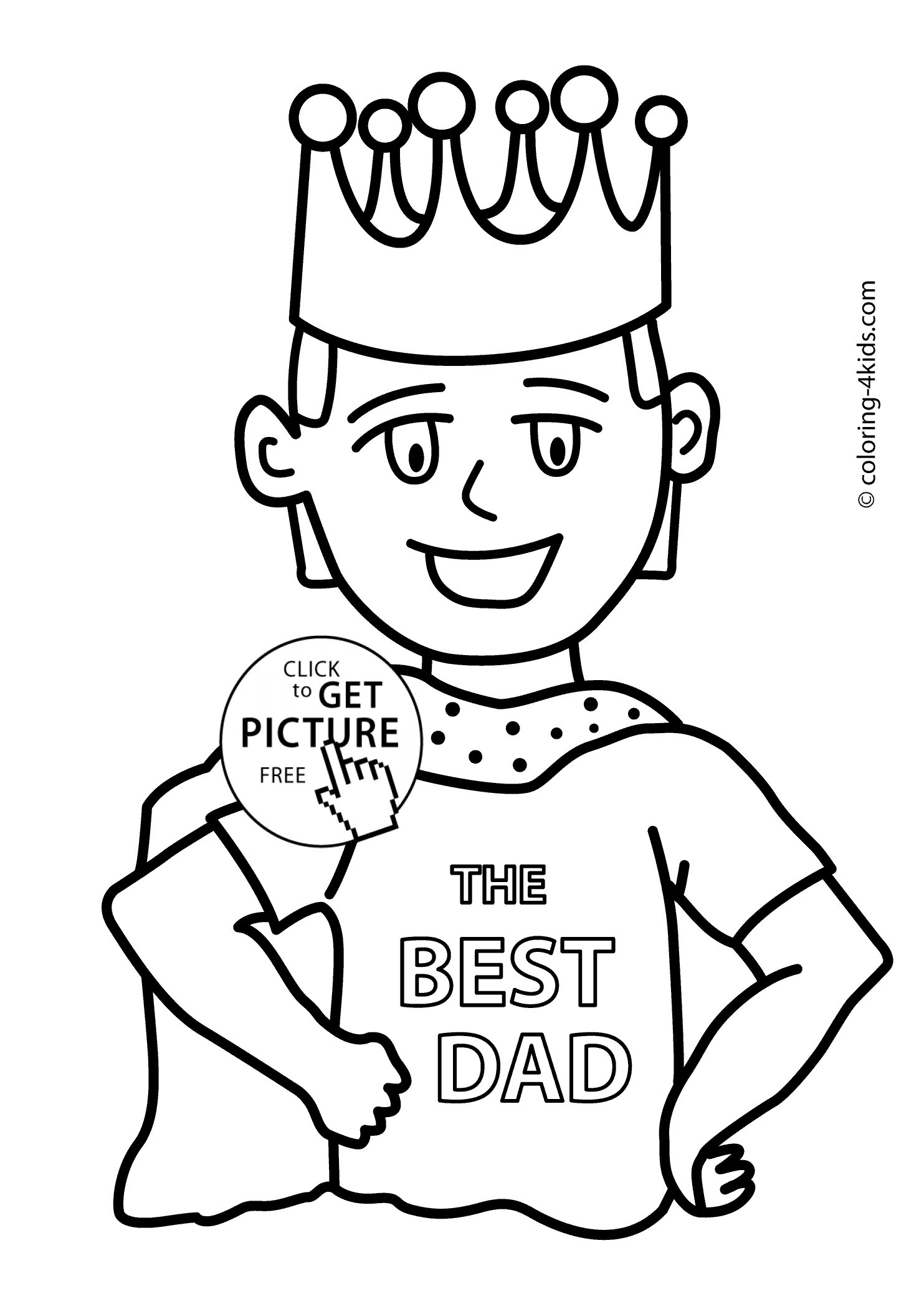 1483x2079 Day Coloring Pages For Kids, Fathers Birthday Printable Free