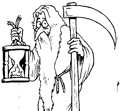 505x470 Father Time Coloring Page