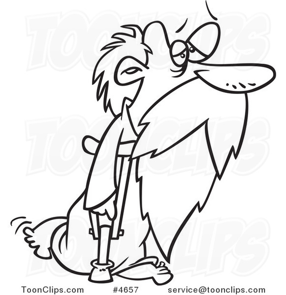 581x600 Cartoon Blacknd White Line Drawing Ofn Old Father Time Using