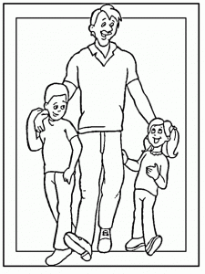 225x300 Father's Day Coloring Pages For Children's Drawings Printable