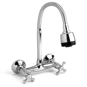 361x361 Bathroom Kitchen Faucet Hot Cold Mixed Taps Stretchable Shower