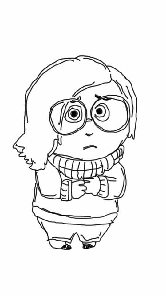 540x960 Fear From Disney's Pixar Inside Out Drawing By Riya Raghunath