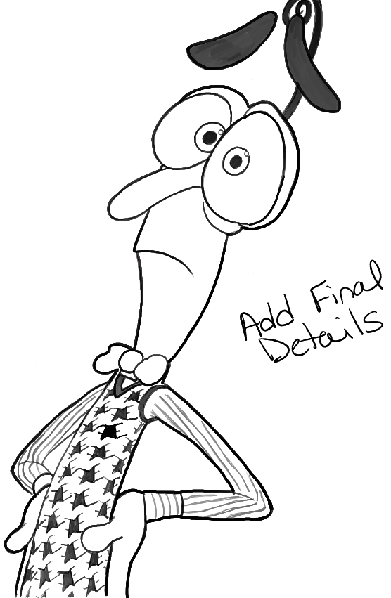 556x851 I Will Show You How To Draw Fear From Disney Pixar's Inside Out
