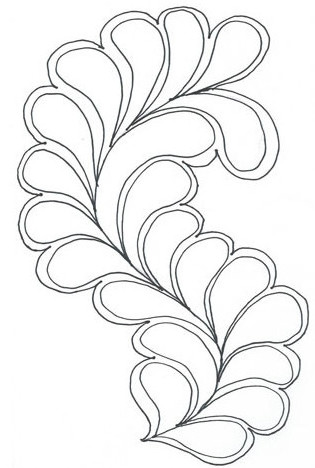 315x468 Free Motion Quilting Free Form Feathers