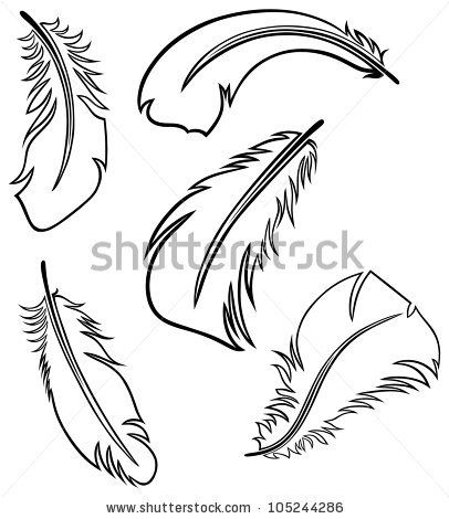 406x470 8 Best Feather Contours Images On Feathers, Clipart