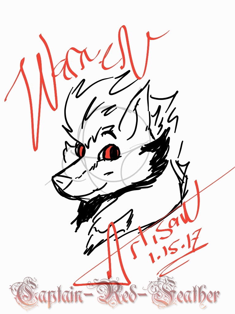 768x1024 Warren Simple Sketch By Captain Red Feather