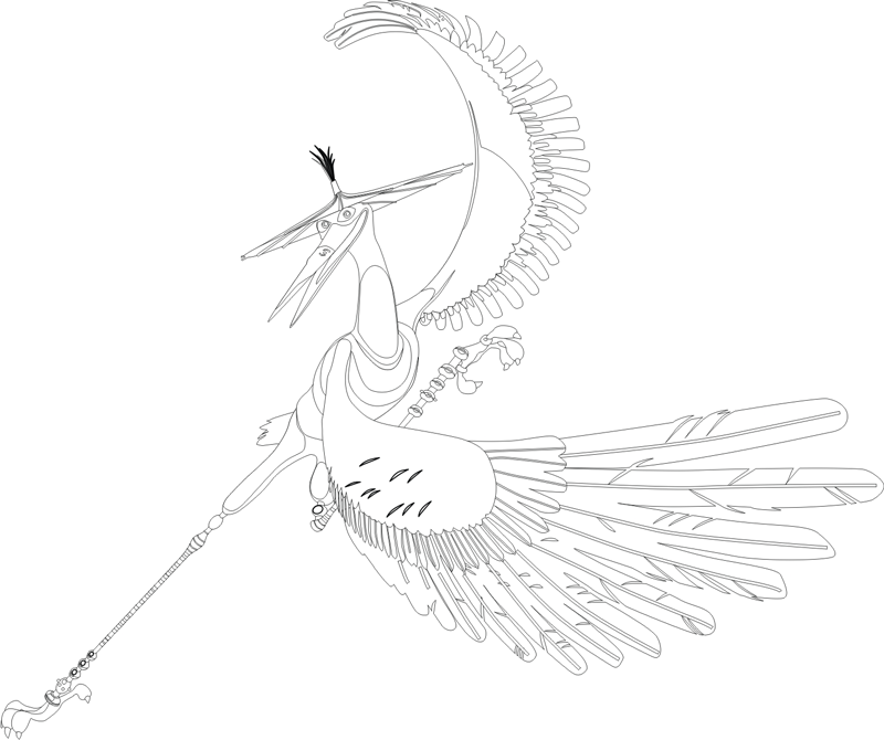 800x670 How To Draw Master Crane From Kung Fu Panda 1 And 2 In Easy Steps