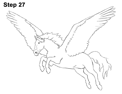 500x386 How To Draw A Pegasus