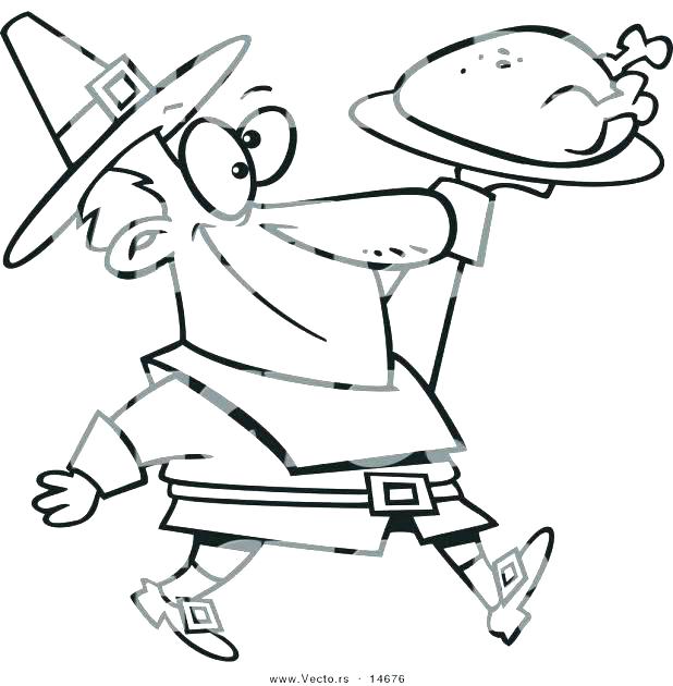 618x630 Turkey Outline For Coloring Codetracer.co