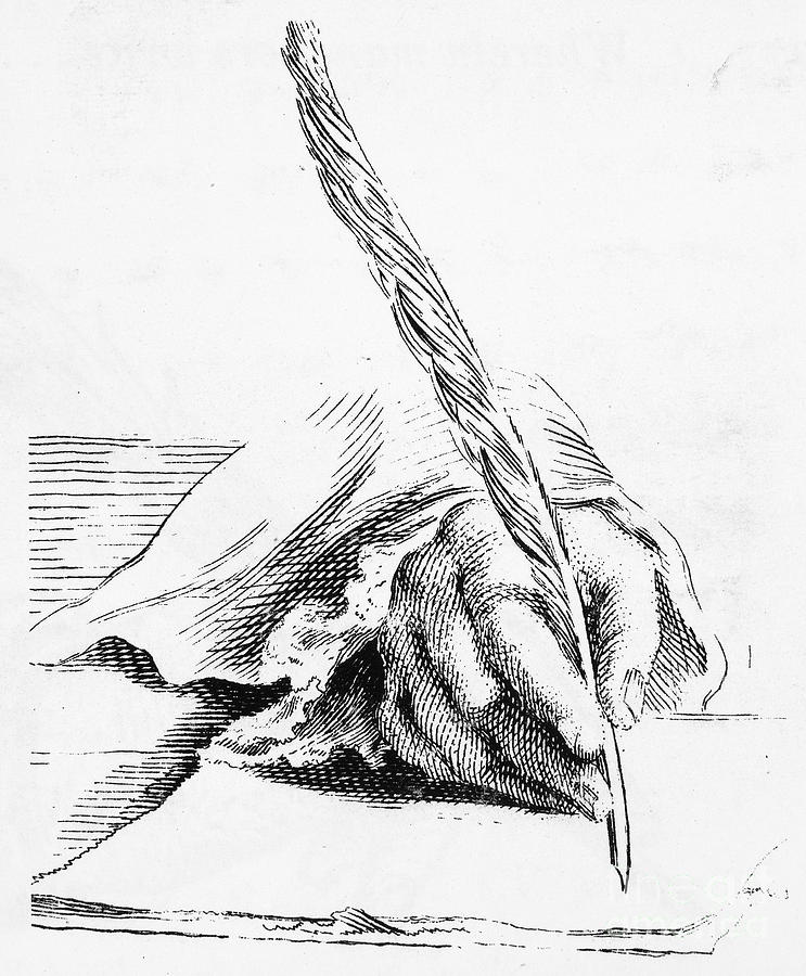 743x900 Handwriting Quill Pen Photograph By Granger