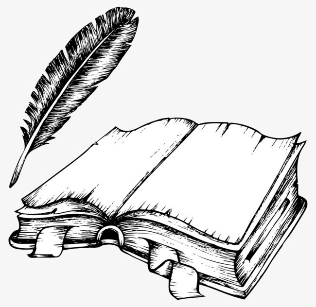 650x632 Book Next To The Quill Pen, Book, Cartoon Hand Painted, Know How