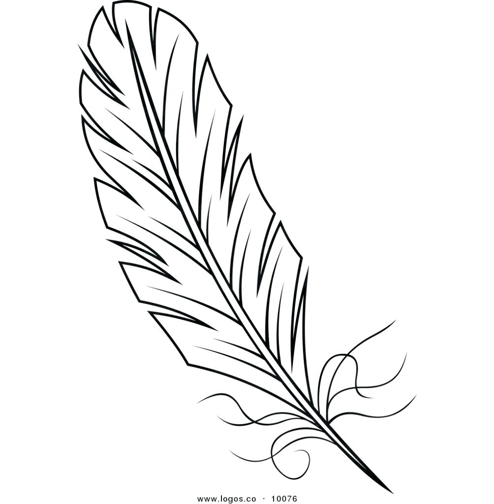 1004x1024 Coloring Feather Coloring Page