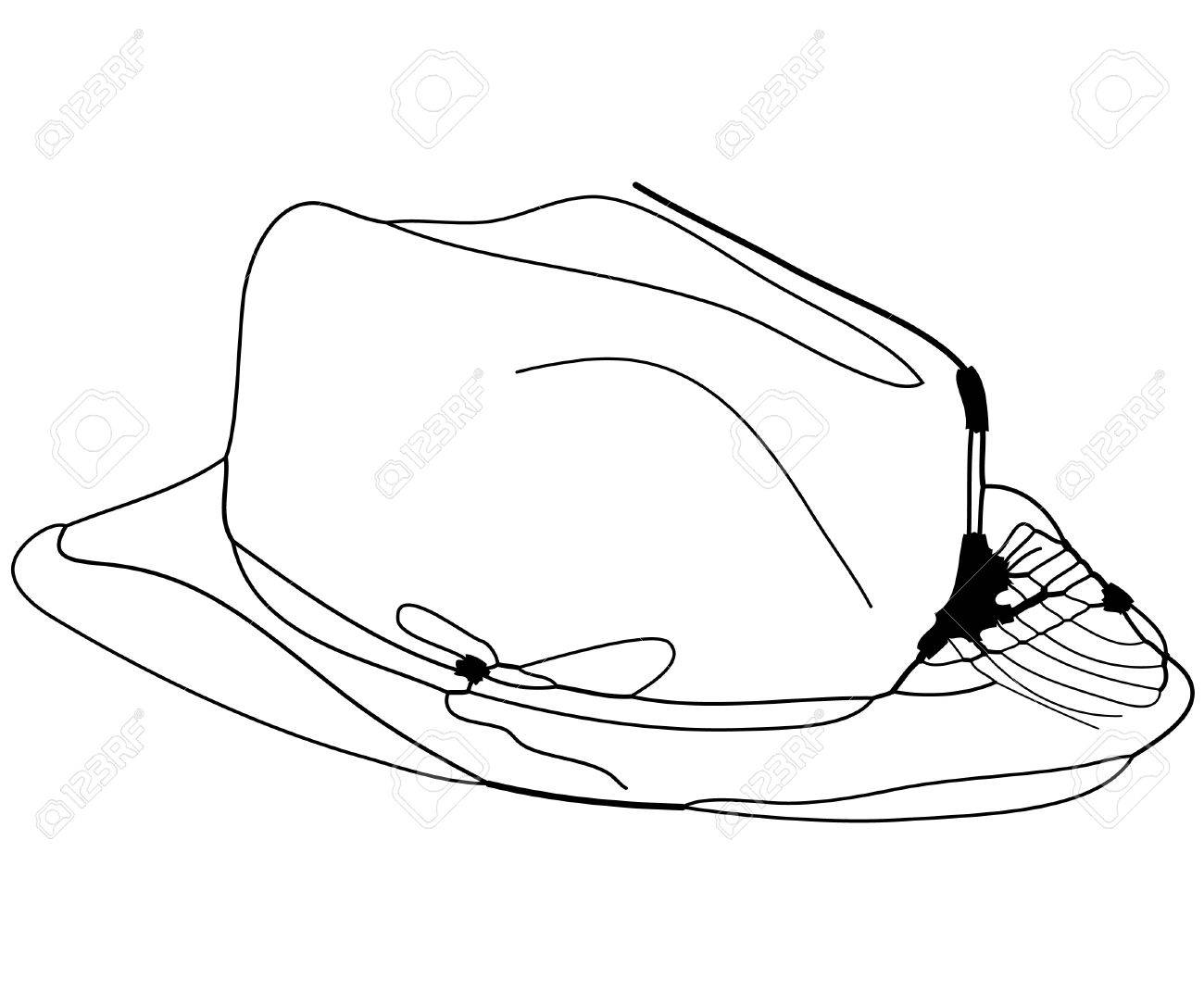 1300x1083 Sketch Homburg Black And White Drawing Male Royalty Free Cliparts