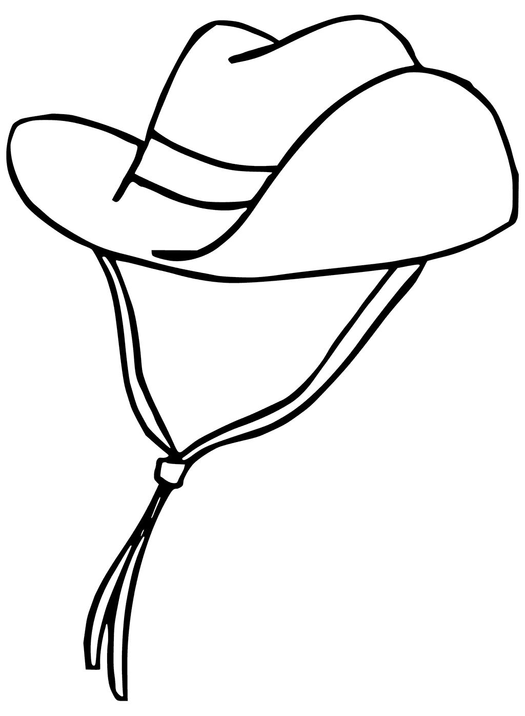 1024x1398 Cowboy Hat Coloring Pages