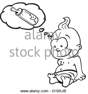 300x320 Simple Black And White Milk Bottle Cartoon Stock Vector Art