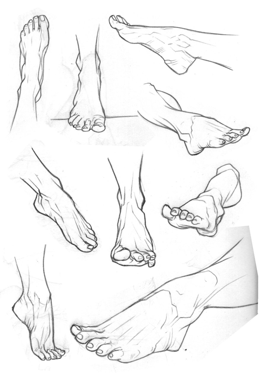 Feet Line Drawing at GetDrawings | Free download