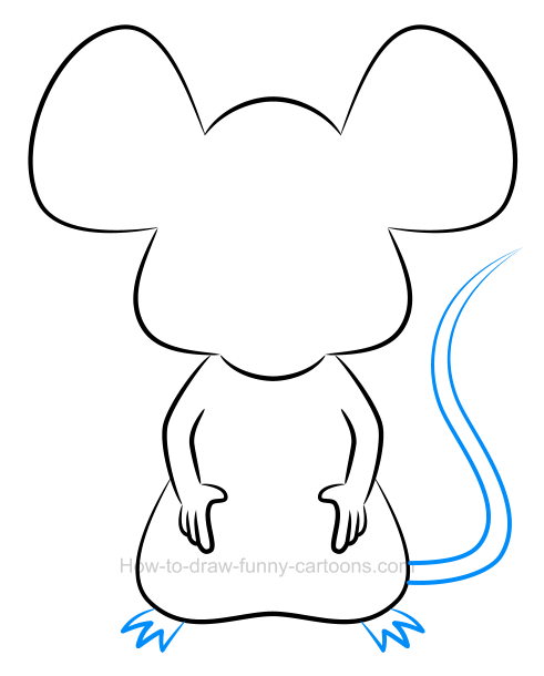491x610 To Draw An Illustration Of A Mouse