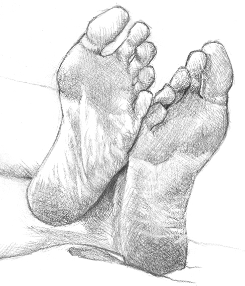 488x570 Drawn Feet