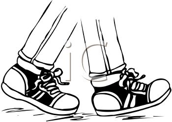 350x249 Cartoon Walking Feet Clipart
