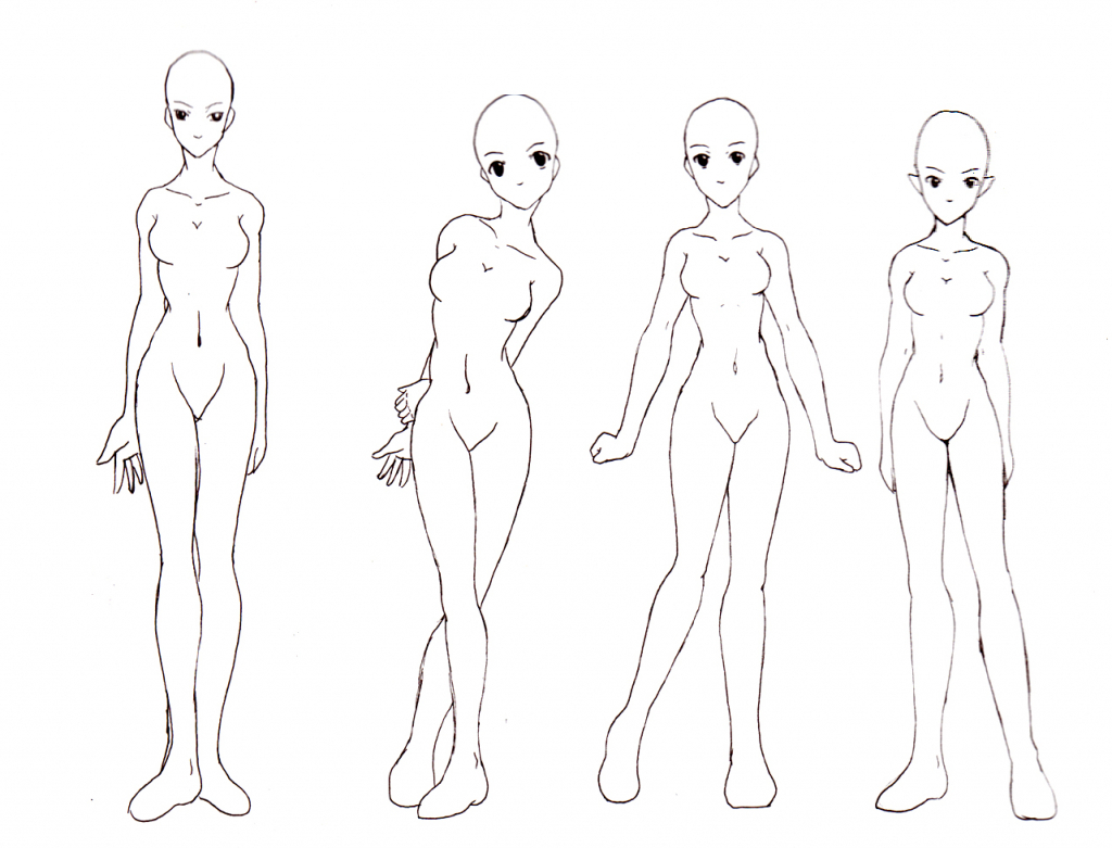 1024x781 Draw Anime Girl Body Draw Anime Girl Body