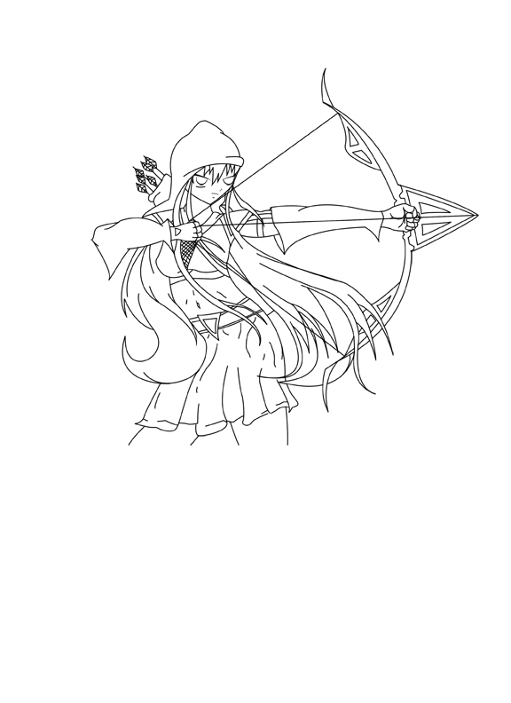 576x792 Girl Archer